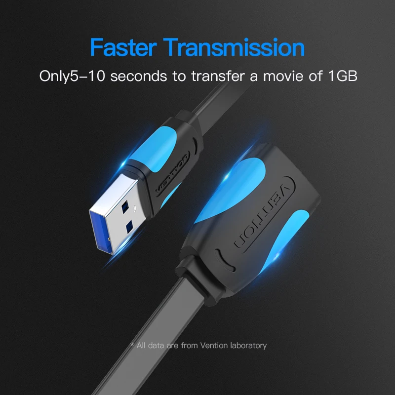 Vention USB3.0 Удлинительный кабель быстрая Скорость 3.0USB мужчин и женщин 0 5 m 1 м 2 3 USB с