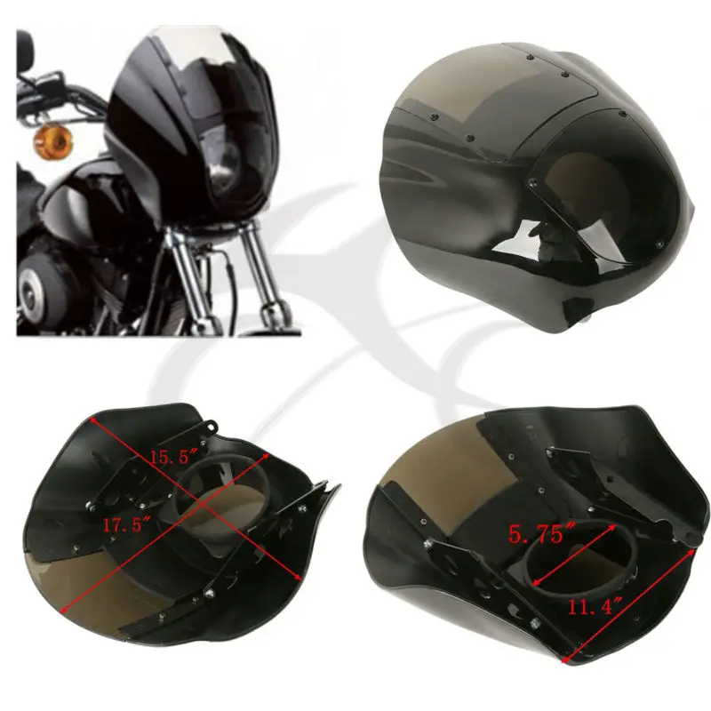 МОТОЦИКЛ ABS четверть обтекателя комплект лобовое стекло для Harley 1988-позже Sportster XL 8831200 86-94 FXR 95-05 Dyna модели супер Glide