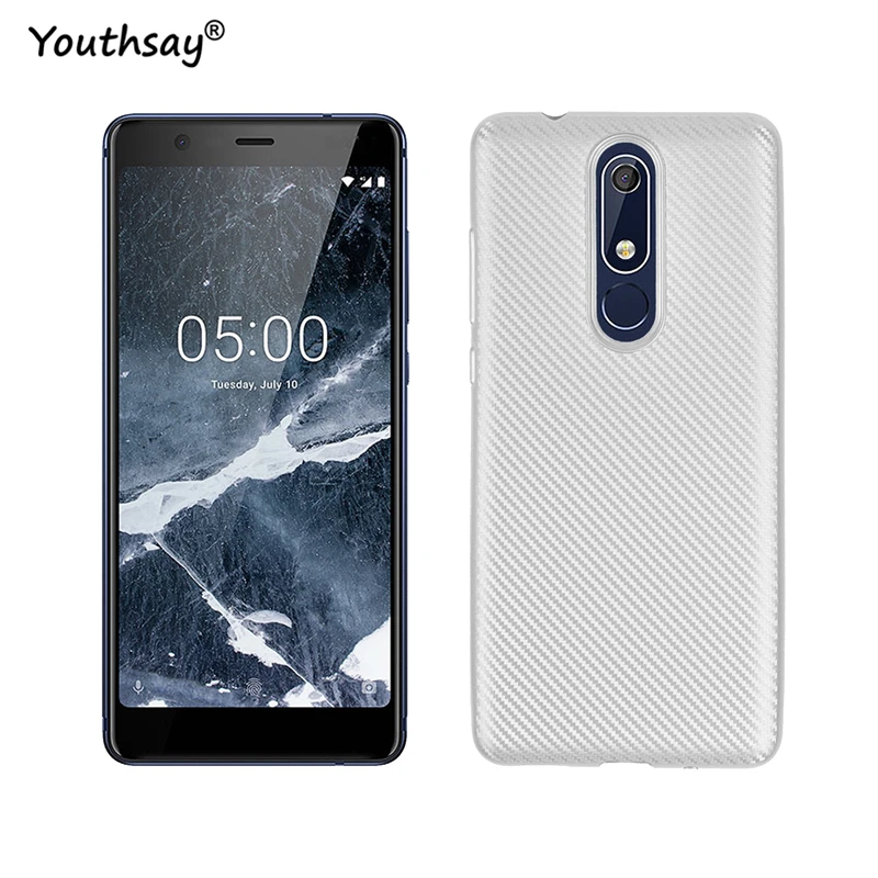 Чехол для Nokia 5 1 роскошный мягкий силиконовый чехол телефона 2018 задняя крышка Coque