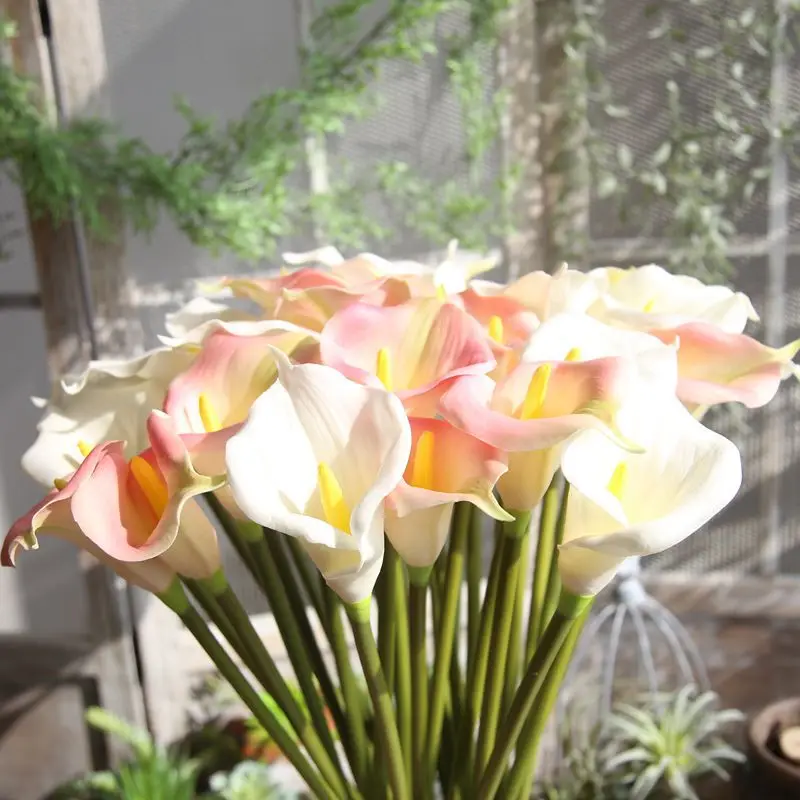 Новое поступление 5 шт Искусственный Голубь из латекса Калла букет лилий дома