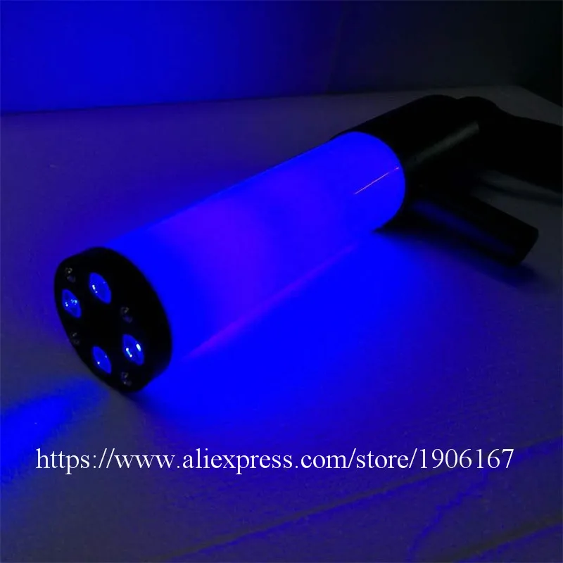 Разноцветный ручной Co2 пистолет RGB Cryo светодиодный DJ для спецэффектов CO2
