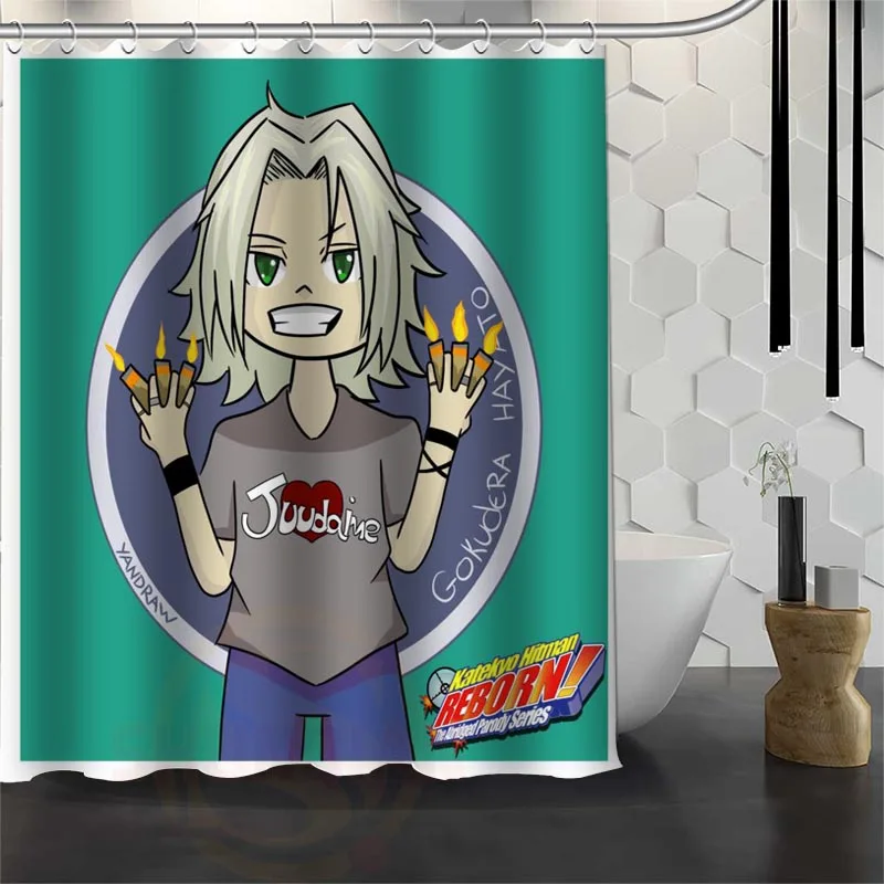 Custom Waterproof Bathroom HITMAN REBORN Shower Curtain Polyester Fabric 165X180cm 180X200cm P# | Дом и сад