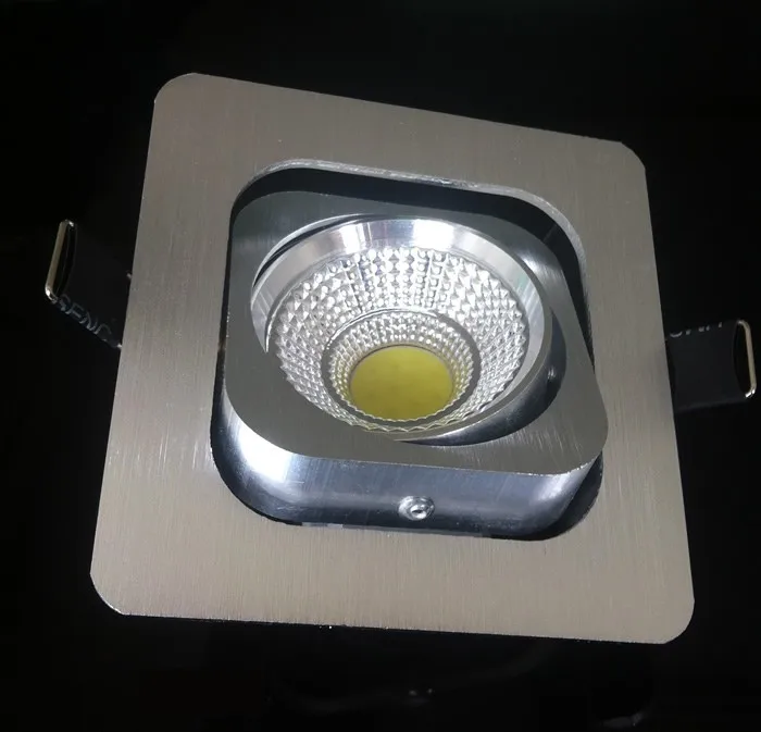 Горячая Распродажа квадратный серебряный светодиодный Cob светильник 10 Вт 120 лм с