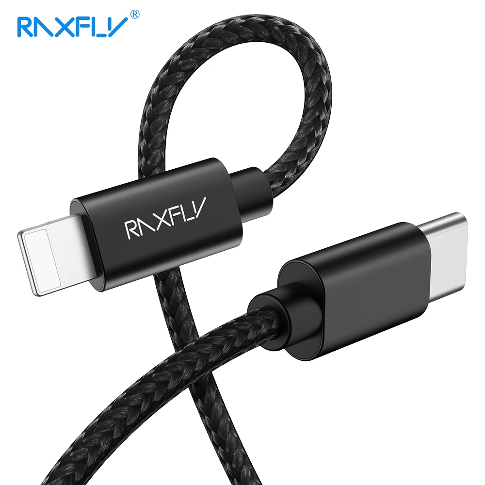 USB raxfly PD кабель освещения для type C кабель зарядки провода для iPhone Xr Max XS X 8 7 Plus USB C до 8 pin синхронизации данных для Macbook