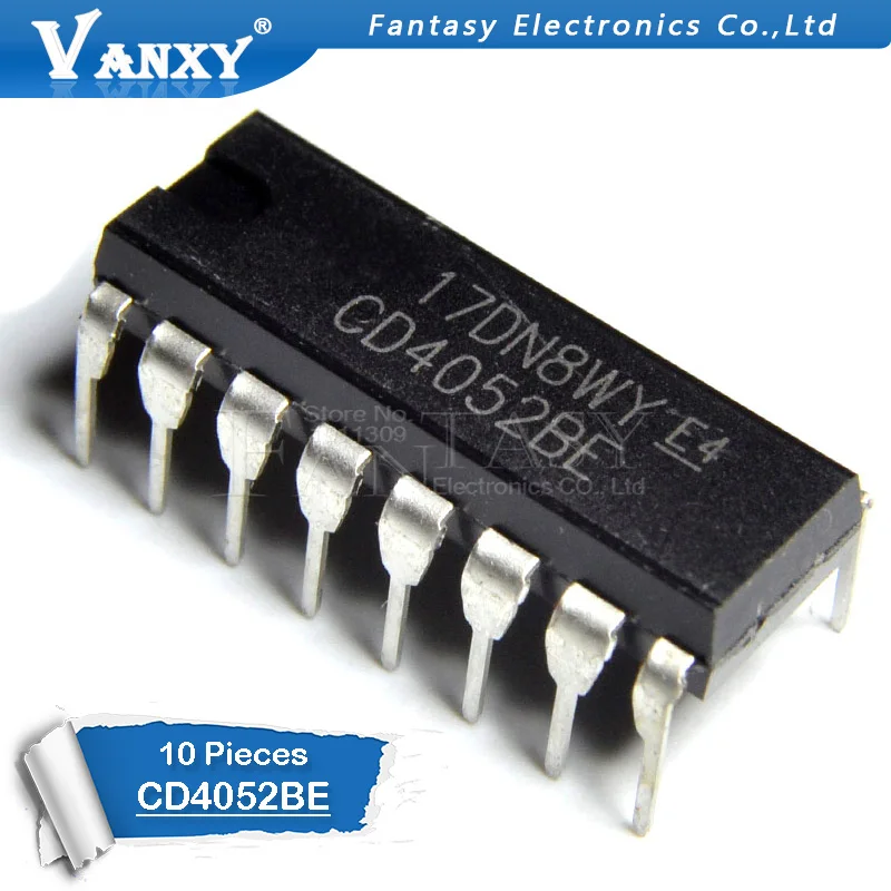 10 шт. CD4052BE DIP16 CD4052 DIP 4052BE DIP-16 Новый и оригинальный IC | Электронные компоненты