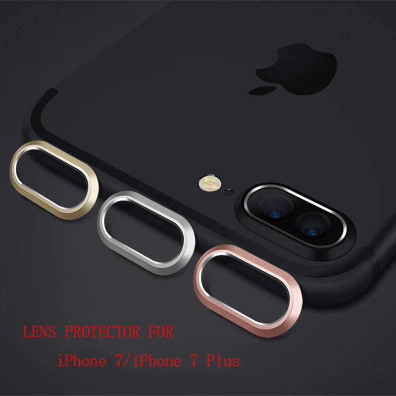 FFFAS Cellphone Camera Lens Film Case Protector Fall Scratch Protect Metal Cover for Apple Iphone 7 8 X Plus Guard Black Gold | Мобильные