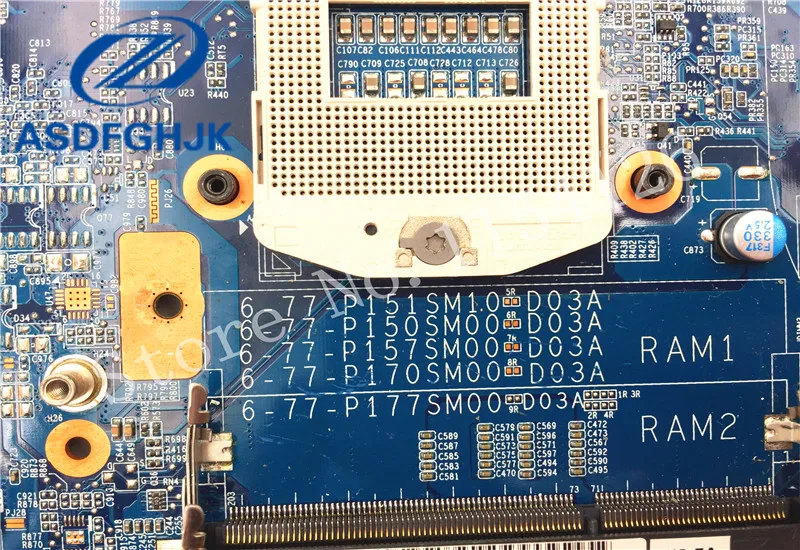6 77 p150sm00 d03a материнская плата для ноутбука Hasee Raytheon CLEVO P170SM DDR3 неинтегрированная 100%
