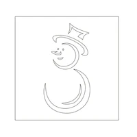 snowman cartoon stencil for diy scrapbooking photo album decorative embossing cards making craft plastic template drawing