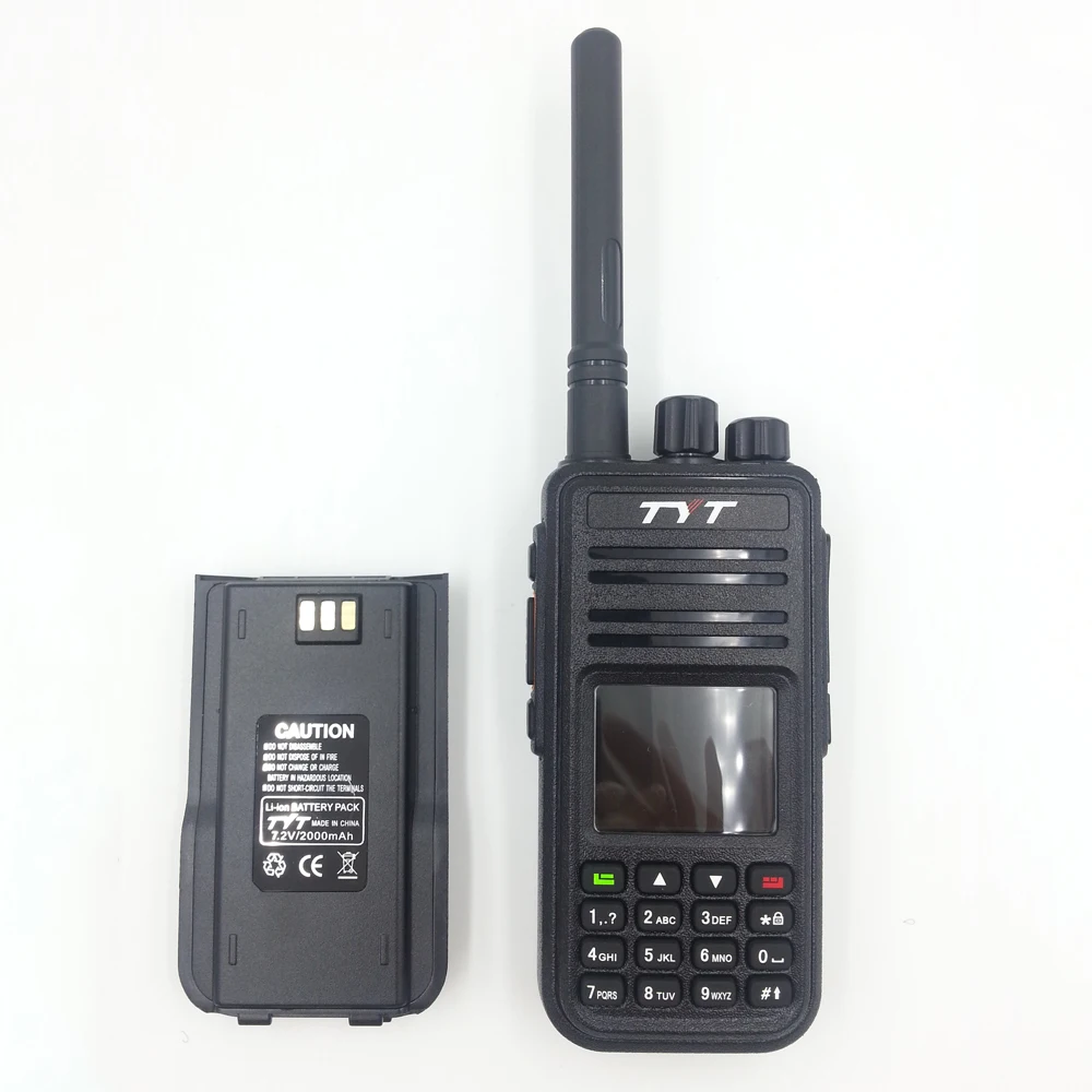 DMR радио TYT MD380 двухканальные рации 1000 каналы сканер uhf двухстороннее + кабель для