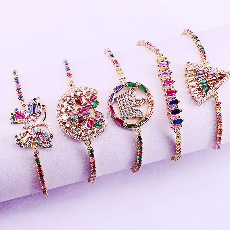 8 шт. женские разноцветные браслеты с Шармами | Украшения и аксессуары