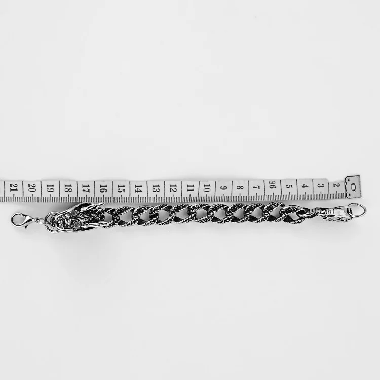 Fashion Titanium steel Dragon Bracelet Casting Classic Punk Style Men's Biker Jewelry | Украшения и аксессуары
