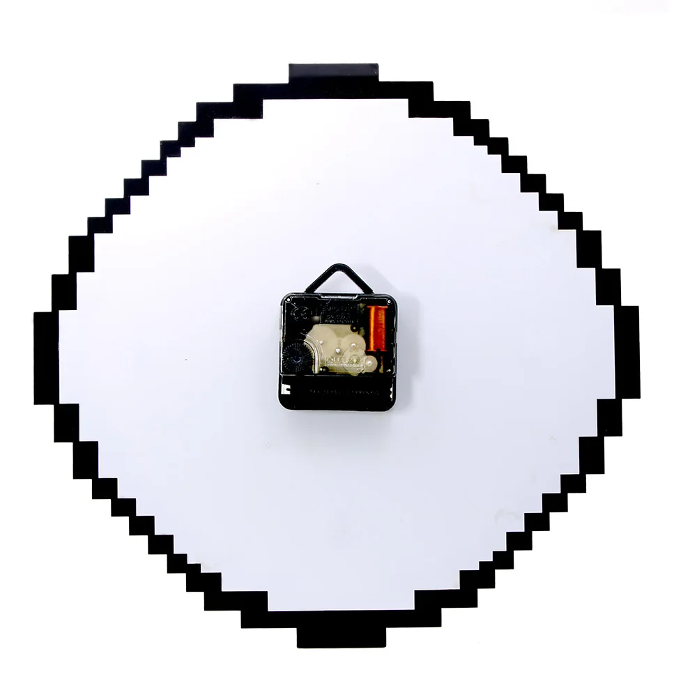 Часы Pixel Time 8 Bit Style ретро настенные часы черно белые старые пиксели Pixellated