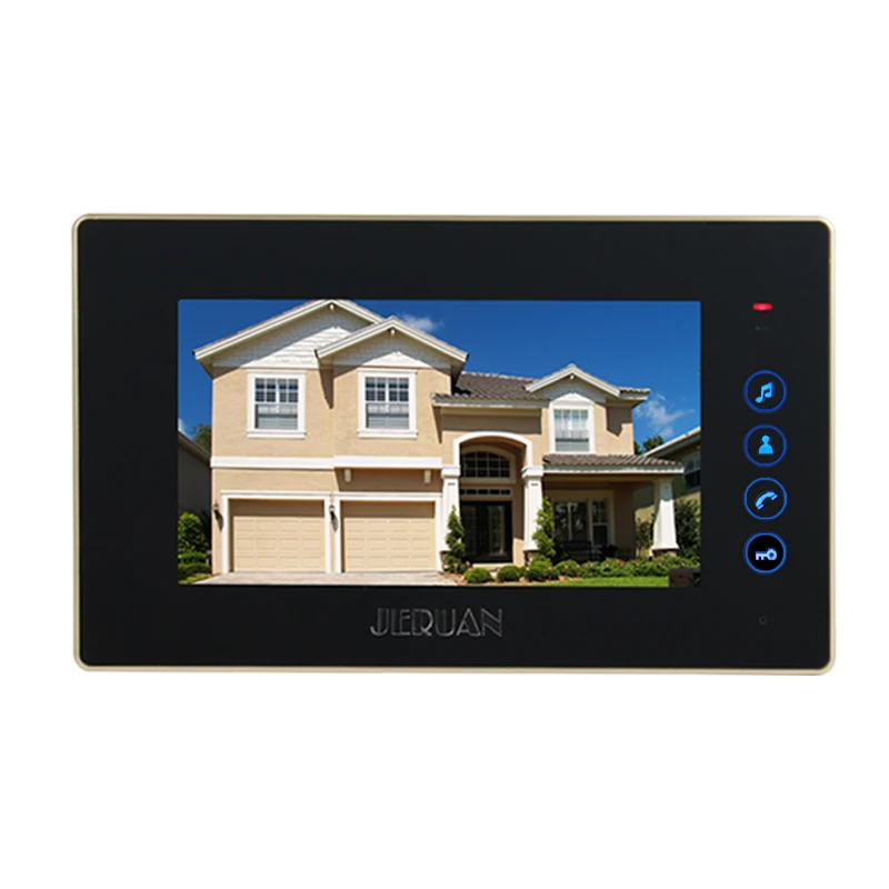 Домашний 7 дюймовый видеодомофон комплект с металлической панелью