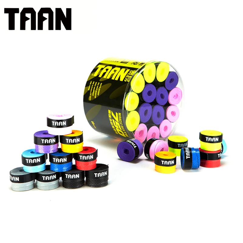 

TAAN 60pcs/lot 0.75mm Tacky Sweatband Perforate Tennis Racket Overgrip PU Soft Grip TW750