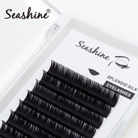 seashinebeauty eyelash extensions ellipse lash makeup beauty korea thick eyelashes 8 15mm seashine lashes cashmere flat lashes