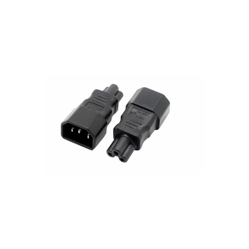 Портативный адаптер питания IEC 320 C14 на C5 переходник с штепсельная вилка