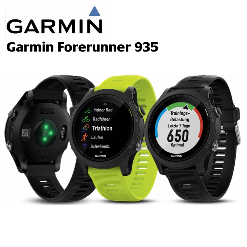 Смарт часы Garmin Forerunner 935 GPS для спорта и плавания черные желтые|garmin forerunner|forerunner