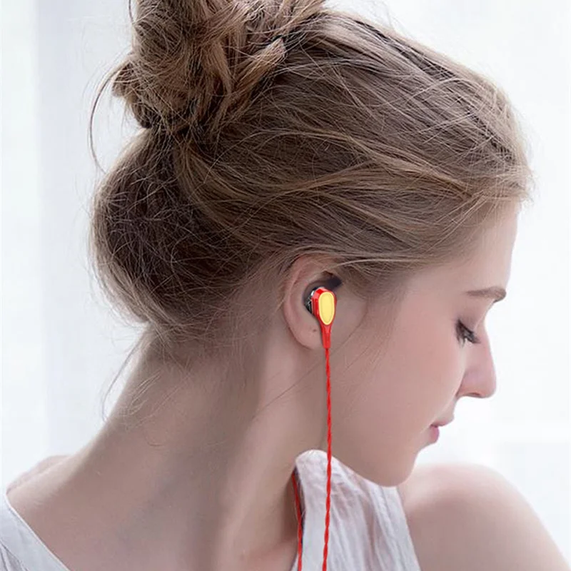 Высококачественные наушники вкладыши 3 5 мм проводные стерео с микрофоном для Xiaomi