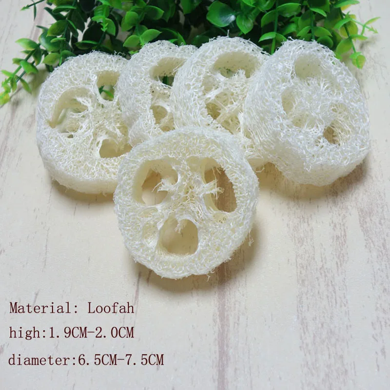 Loofah-esponja de Luffa hecha a mano, herramientas de jab&oacute;n personalizables, limpiador, soporte de jab&oacute;n facial, 300 Uds.-2