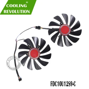 95MM FDC10U12S9-C DC12V 0.45AMP Graphics Card Fan for XFX RX580 RX584 RX588 Graphics Card Cooling Fan