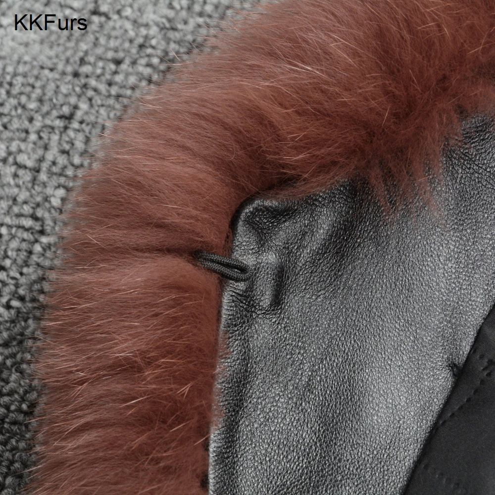 

JKKFURS 2021 Women's Real Fox Fur Vest Autumn Winter Fashion Gilet Lady Casual Waistcoat High Quality S7163