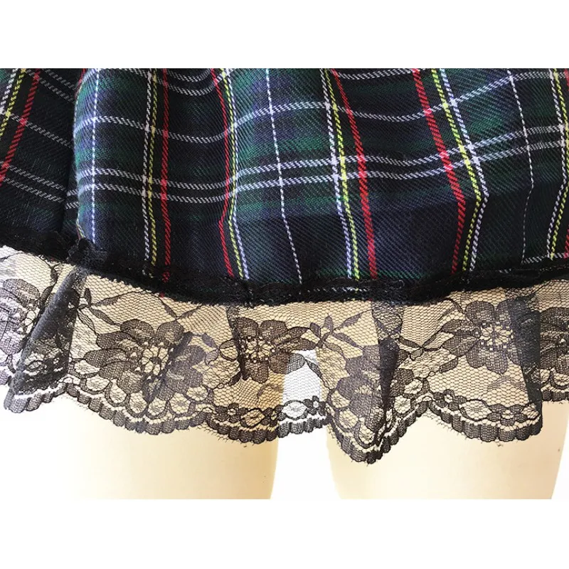 Сексуальное нижнее белье косплей униформа для студентов порно комбинация