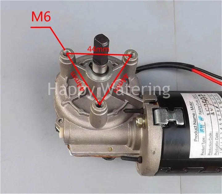 24VDC Gear Motor 60W High-torque Worm 52RPM Micro DC | Обустройство дома