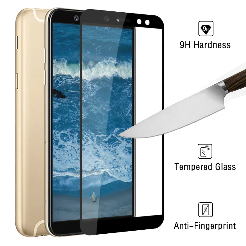 Полный закругленный протектор экрана для Samsung Galaxy A6 2018 A600G ультратонкий защитный