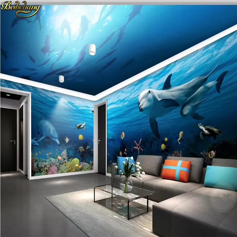 beibehang Custom Fantasy underwater world photo mural Wallpaper Landscape papel de parede 3D Painting wallpapers for living room