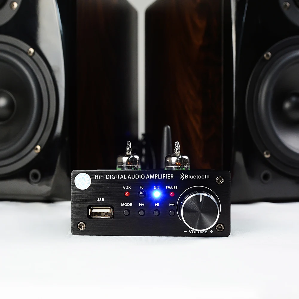 AIYIMA Bluetooth 5654 ламповый усилитель аудио Плата усилителя Hi Fi мощности звука MP3