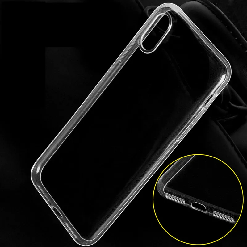 Кристально прозрачный силиконовый Ультратонкий чехол для iPhone XS Max XR X 4 4S 5 5c 5S SE 6 6s 7