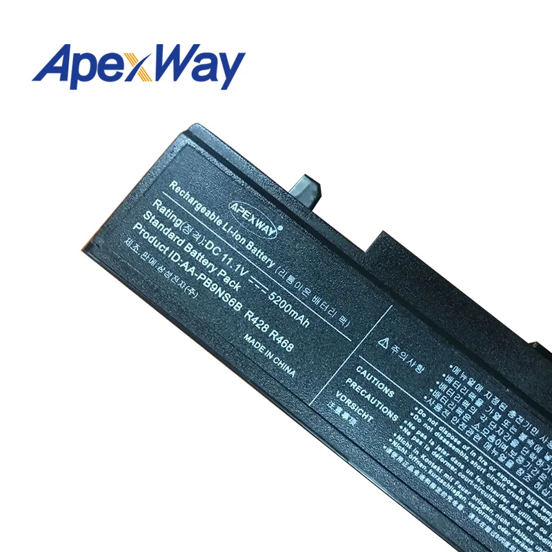 Аккумулятор ApexWay RV520 для SamSung R428 R429 R430 R438 R460 R425 RF511 AA-PB9NC5B AA-PB9NC6B NP300E5A NP355V5C NP300E5C pb9nc6b |