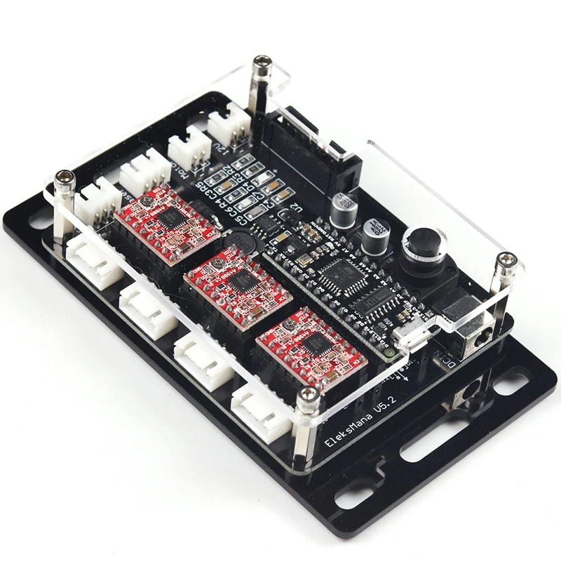 Eleksmana V5.2 Grbl Cnc материнская плата Usb 3 Осевая карта управления Diy части устройства