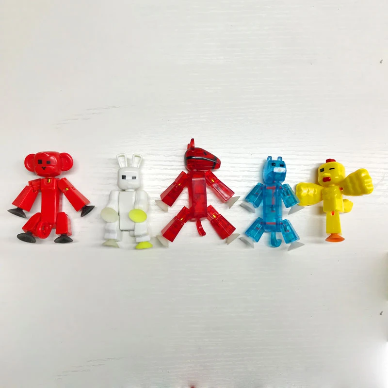2 30 штук случайный цвет Stikbot экран анимация игрушки сарай куклы с присоской DIY Creat