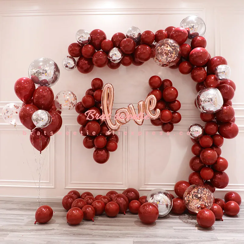 Ballons Accessories 5M Balloon Chain PVC Rubber Wedding Party Birthday Backdrop Decor Arch Happy | Дом и сад