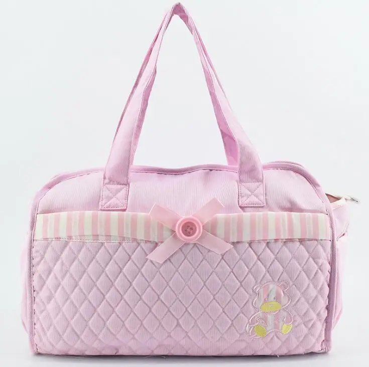T6328pink Детские сумки большой емкости водонепроницаемый мешок для подгузников детские сумки для подгузников bolsa infantil сумка на молнии - Цвет: T6328pink