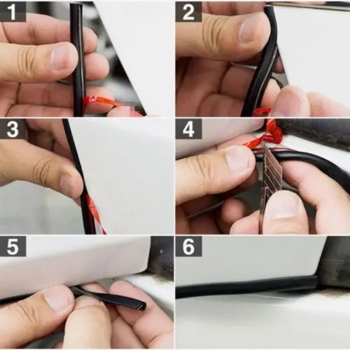 Синяя U образная защитная лента для края двери грузовика фургона 6 м|Тюнинговые