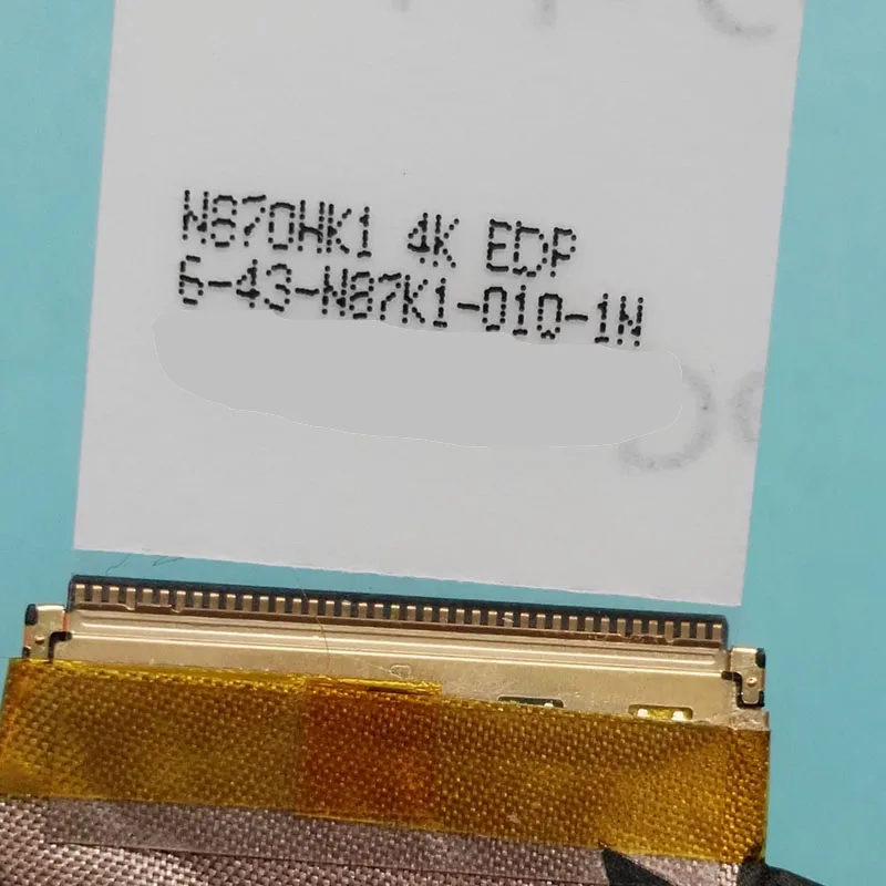 Новый оригинальный кабель для ЖК-экрана Clevo N870K1 4K EDP-кабель 6-43-N87K1-010-1N UHD (IPS)(EDP)120 Гц |