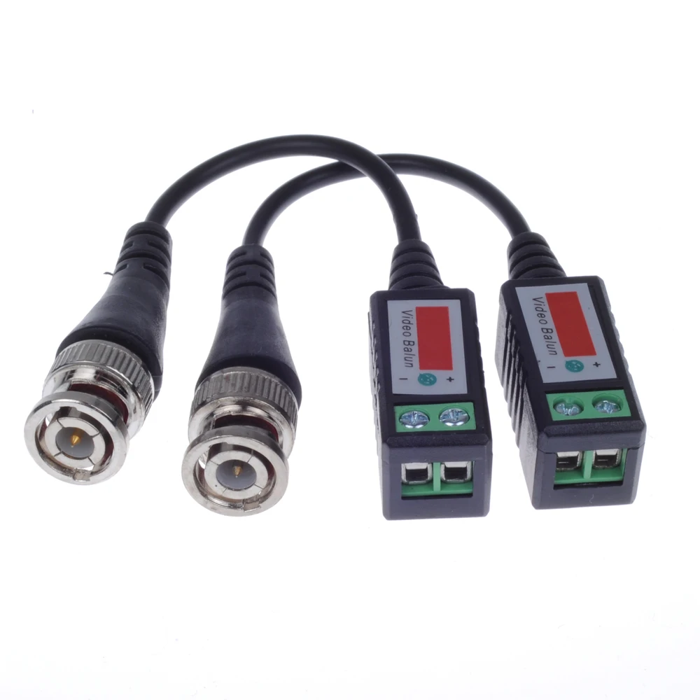 Пассивные приемопередатчики витые 200 шт. (100 пар) BNC CCTV UTP Balun Cat5 радиус действия до