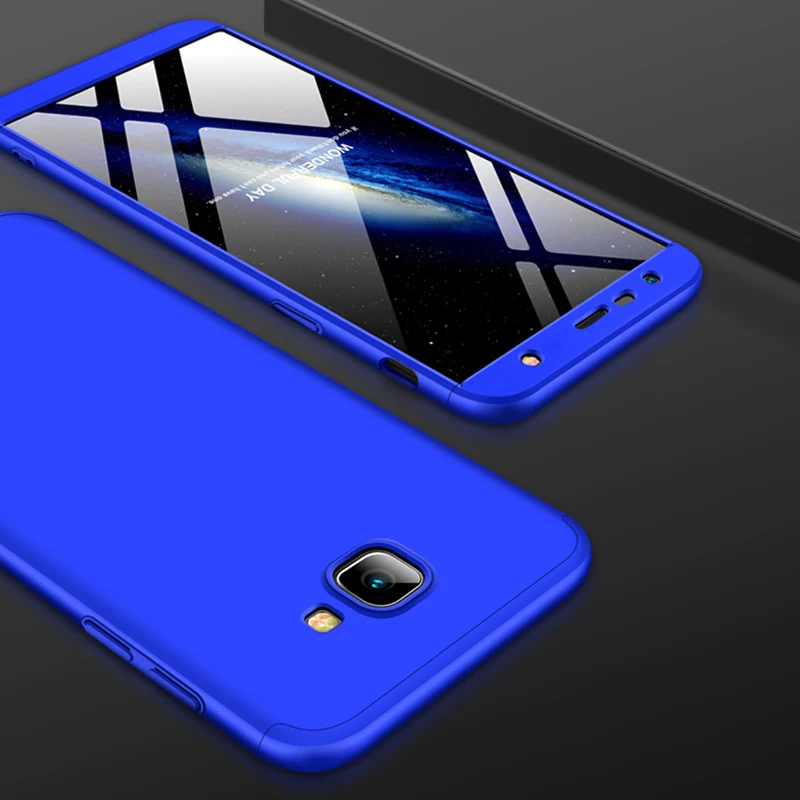 J4 2018 чехол для Samsung Galaxy Prime Роскошный 3 в 1 полная защита Матовые чехлы Plus