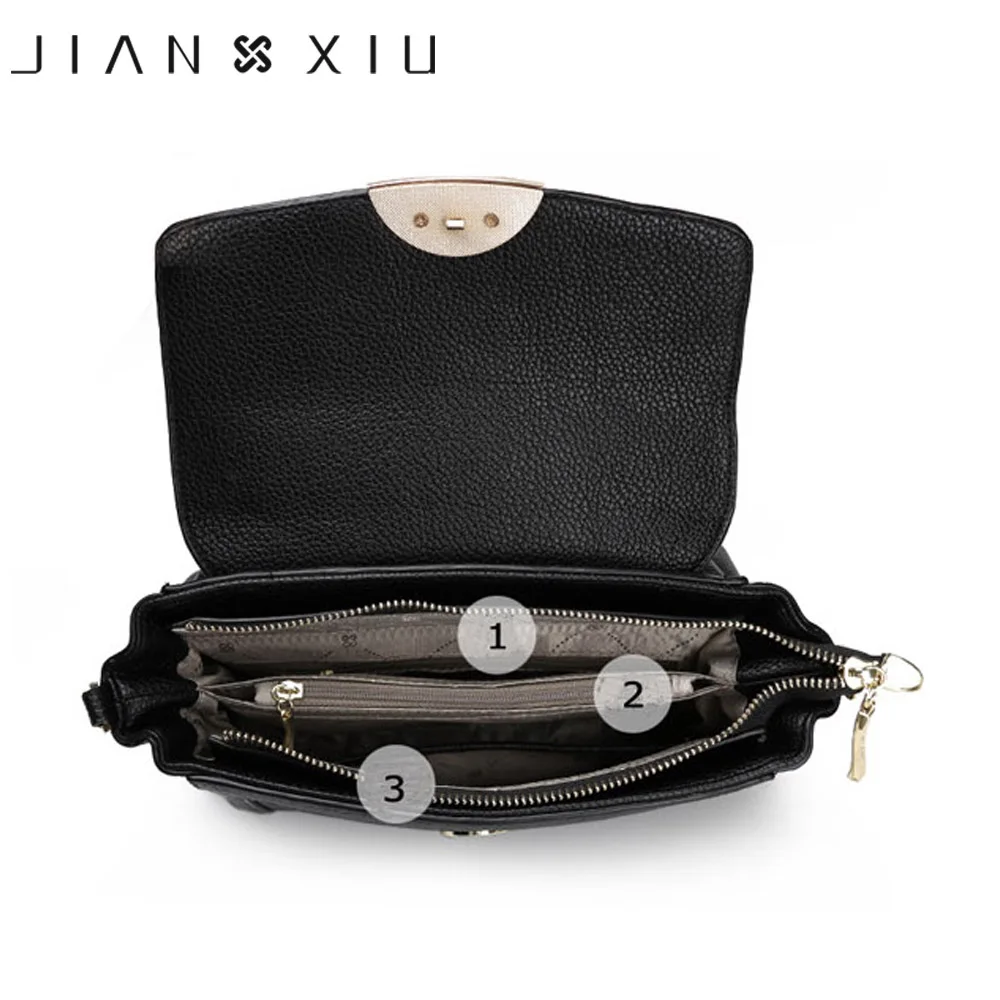 Брендовые женские сумки JIANXIU из натуральной кожи мессенджеры от известного