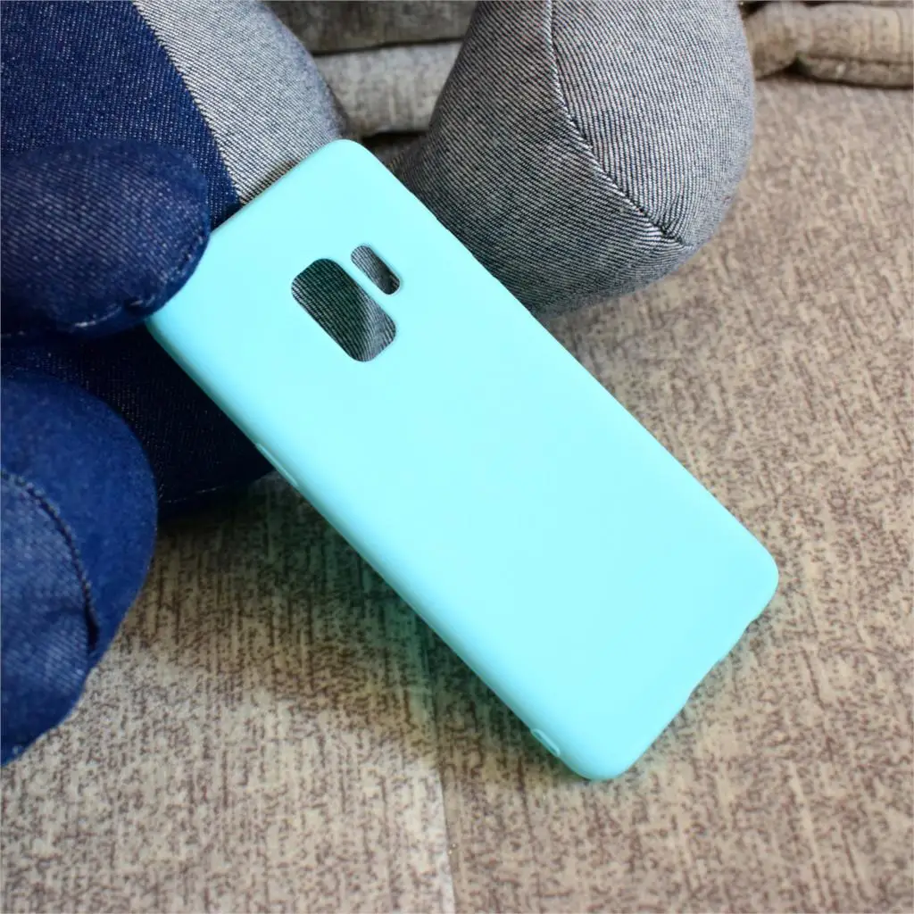 DULCII случае conque для Galaxy S9 G960 одноцветное Цвет Матовый Мягкий ТПУ чехол телефона