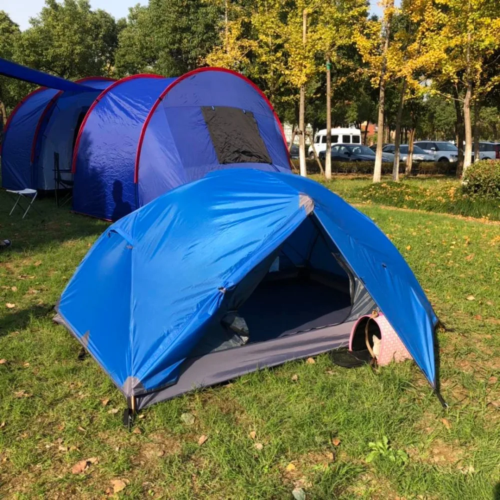 

Blue Color Ultralight Trekking tent,Double Layers 2 Person Waterproof Backpacking Tent, CZX-302 MSR Hubba Tent,ultralight tent