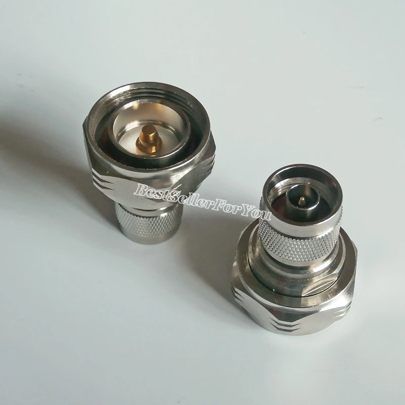 1Pcs 7/16 DIN plug male L29 to N RF connector straight Adapter Converter M/M | Обустройство дома