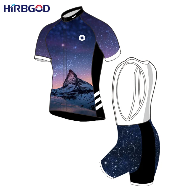 Hirbgod 2016 новый дизайн мужские magic sky star горный велосипед Велоспорт Джерси рубашка