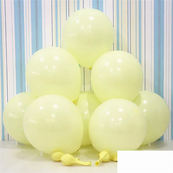 2.2g D8 LightYellow 10 шт 10 дюймов 2,2 г надувные латексные розовые шарики в горошек вечерние принадлежности Свадебные украшения для дня рождения воздушные шары - Цвет: 2.2g D8 LightYellow