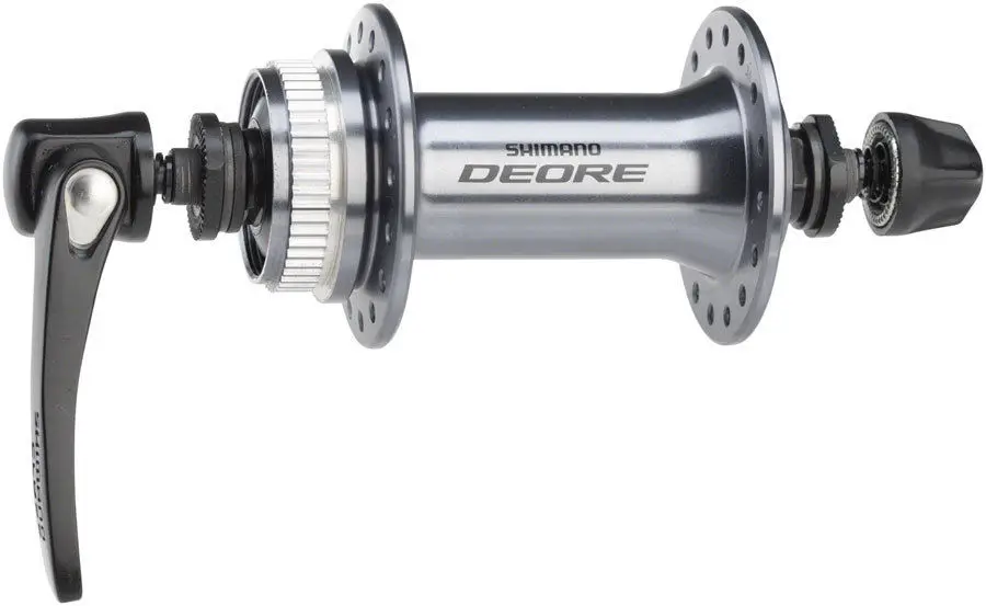 Silver Shimano DEORE велосипедный передний концентратор MTB велосипед HB-M6000 32H QR 133 мм 100 мм черный/серебристый - Цвет: Silver