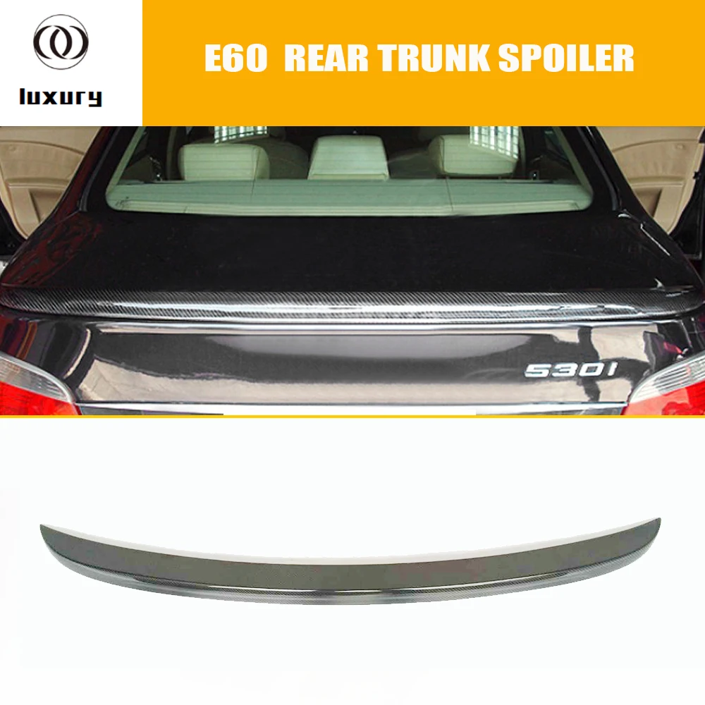 M5 Style E60 спойлер заднего крыла из углеродного волокна для BMW 520i 523i 530i 535i 520d 525d 530d 535d
