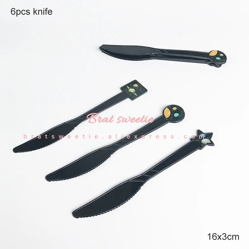 space knife Космические вечерние космонавты и ракеты корабль фольгированные шары галактика солнечная система тема вечерние для мальчиков детские украшения на день рождения - Цвет: space knife