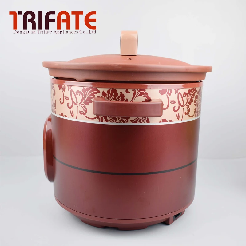 Здоровая фиолетовая глина redware большая емкость 4л 450 Вт электрическая плита суп